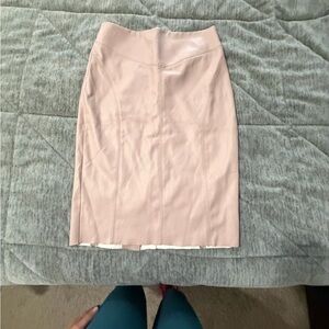 Express Blush Pink Pencil Skirt